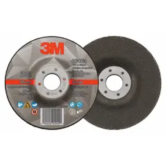 Ceramic combination wheel for cutting and grinding carbon and stainless steel. Type 27 design with 36 grit, 5-inch diameter, 1/8-inch thickness, and 7/8-inch arbor. Pack of 20. Suitable for metal fabrication and maintenance tasks where both cutting and grinding are required.