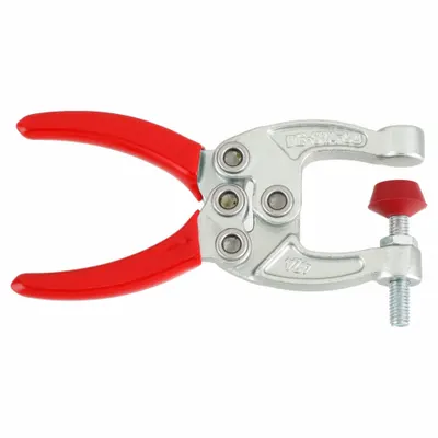 DE-STA-CO Toggle Clamp: Manual Spreading Apart of Handles, 1 Spindles, Steel - Squeeze-Action Plier Toggle Clamps