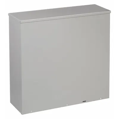 WIEGMANN Enclosure: Steel, 24 in x 24 in x 8 in, 3R, Solid Cover, Screw On - Steel Enclosures with Screw-On Covers
