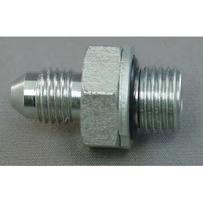 ADAPTALL Hydraulic Hose Adapter: 1/2 in x 1/2 in Fitting Size, Male x Male, JIC x BSPP - NPTF-to-NPTF Steel Hydraulic Hose Adapters