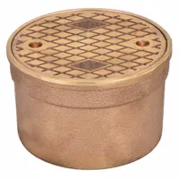 JAY R. SMITH MFG. CO Floor Cleanout: 4 3/4 in Overall Dia, 3 in Overall Ht, Bronze, Bronze, Bronze (MPN 4890C03PB)