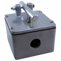 This DPST ceiling-mounted pull switch provides open-close control for garage doors. Rated for indoor and outdoor use, it is suitable for residential or light commercial door operation where a ceiling-mounted pull switch is required.