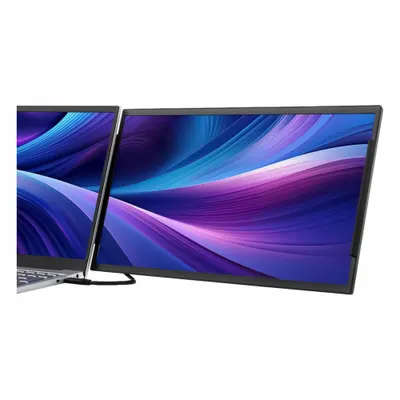 LUXOR Portable Monitor: 15.6 in Diagonal Screen Size, 8 1/2 in Dp, 1 in Ht, 14 5/8 in Wd - Attachable Portable Monitors