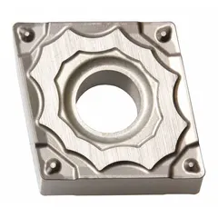 Diamond indexable turning insert for general-purpose turning operations on lathes. The CNMG432GP CA510 geometry provides a sharp cutting edge for consistent surface finish in metalworking applications.