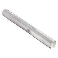 This straight-flute solid carbide chucking reamer has a 0.25 in diameter and a 1/4 in shank. It is used to precisely enlarge and finish drilled holes to tight tolerances in ferrous and non-ferrous materials. Suitable for machining operations requiring accurate hole sizing and surface finish