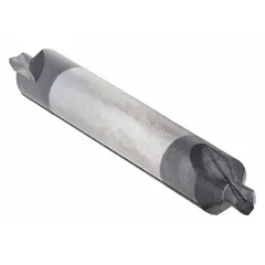 APPROVED VENDOR #5 Plain-Tip Center Drill, 82°, 2 3/4 in Overall Length, AlTiN Coated Carbide, Double End