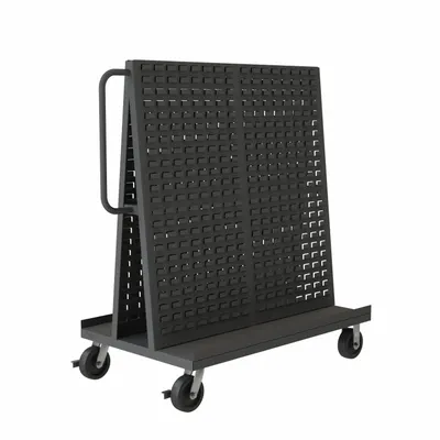OEM Mobile A-Frame Louvered Rack: 30 in x 54 1/2 in x 57 in - A-Frame Mobile Louvered Racks Without Bins