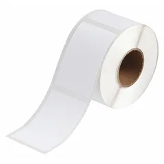 This roll contains 340 precut labels with acrylic permanent adhesive and inkjet print-receptive material. Designed for use with the J2000 printer series, these labels are suitable for industrial identification and labeling tasks.