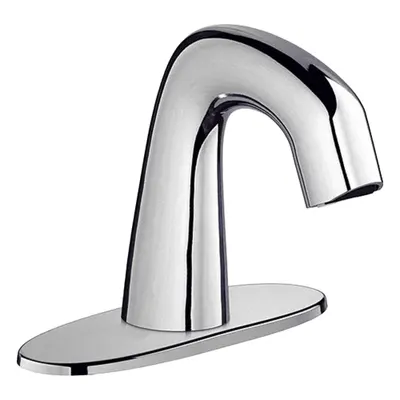 CHICAGO FAUCETS EQ Curved Single-Post Sensor Bathroom Faucet - Single-Post Sensor Bathroom Faucets