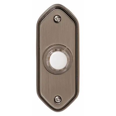 HONEYWELL HOME Door Chime,Wired,Push,Lit,Br.Nickel (MPN RPW213A1006/A) - Doorbells for Security Systems