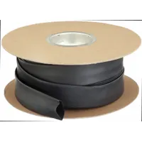 TECHFLEX Heat Shrink Tubing: 0.98 in I.D. Before Shrinking, 0.47 in I.D. After Shrinking, 100 ft Lg (MPN H2N1.00BK)