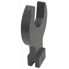 Interchangeable open end torque wrench head with a drive size of 45/64 in x 51/64 in. Designed for use with compatible torque wrench handles to apply precise torque to fasteners in confined spaces where standard ratchet heads cannot fit. Suitable for industrial maintenance, assembly, and repair tasks.