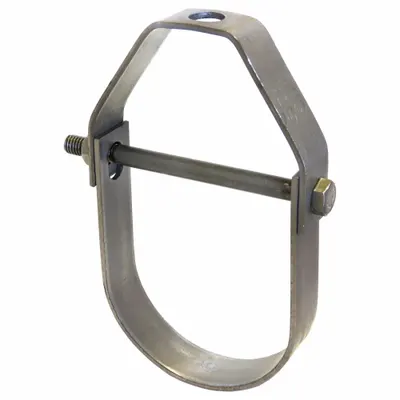 ANVIL Hanger: Zinc-Plated Steel, For 1 1/2 in Pipe, For 3/8 in Threaded Rod - Clevis Hangers for Tube & Pipe