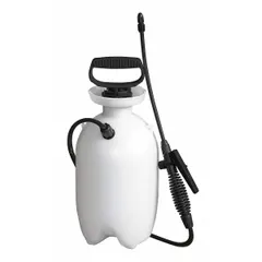 This handheld sprayer features a 1-gallon poly tank and operates at 45 psi, delivering a maximum spray distance of 19 7/10 ft. It is chemically compatible with herbicides, making it suitable for targeted application in cleaning and degreasing tasks.