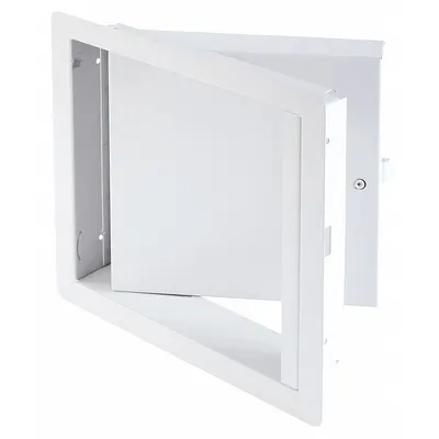TOUGH GUY Access Door: 36 in Ht, 22 in Wd, Piano Hinge, Exposed Flange, Steel, Powder Coated - Latching Access Doors