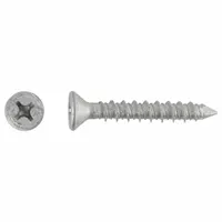 RED HEAD Concrete Anchor Screw: 1 3/4 in Overall Lg, 1/4 in Dia, Stainless Steel, Phillips, 100 PK (MPN 3374907)