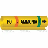 Pipe Marker: PO, LIQ, Low, Fits 1 1/2 to 2 3/8 in Pipe O.D., 1 Pipe Markers, With (MPN 58012)