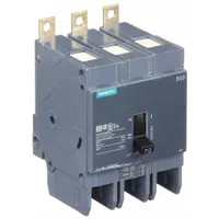 The SIEMENS BQD370 is a 70 A, 480V AC, 3-pole miniature circuit breaker from the BQD Series. It features a bolt-on connection and a 14kA interrupting rating at 480V AC. This standard-type breaker is used for branch-circuit protection in electrical distribution systems, safeguarding wiring and equipment from overloads and short circuits