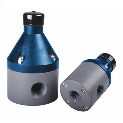 HAYWARD Pressure Reducing Control Valve: CPVC, PTFE, 1 1/2 in x 1 1/2 in, NPT x NPT - Corrosive & Ultra-Pure Liquids Pressure Relief Valves