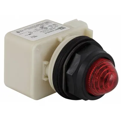 SCHNEIDER Pilot Light: 30 mm Panel Mounting Size, Red, LED - LED Pilot-Lights