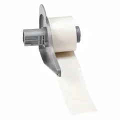 White matte vinyl wraparound label for wire marking on 3 AWG to 250 kcmil cables. Used in electrical panels, data centers, and manufacturing for conductor identification. Compatible with M710 printer series; requires M7-R4300 ribbon.