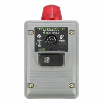 SJE-RHOMBUS Water Alarm: High Level, 120V AC, Auto, 85 dB, Audio/Visual, 1 Alarm Inputs - Liquid-Level Alarms