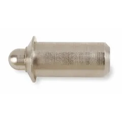 Press-fit spring plunger with stainless steel body and plunger, 3/8 in body diameter. Used in jigs, fixtures, and tooling to apply spring-loaded pressure for locating, positioning, or ejecting workpieces. Sold in a pack of 5.