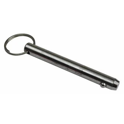 RING Detent Pin, 0.5 in dia, 2 in L, Steel, Inch, 5 PK - Detent Pins