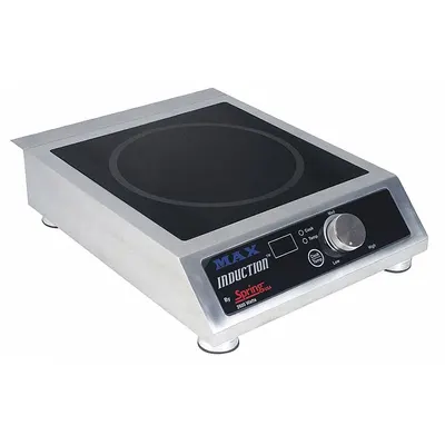 SPRING USA Portable Induction Range: 1 Stations, Digital, Tempered Glass - Induction Ranges