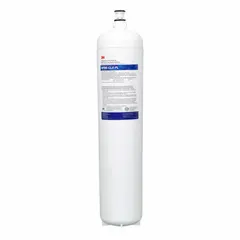 This water filter uses polyphosphate media to reduce particulates. It has a 5-micron rating, flow rate of 5 gpm, and capacity of 75,000 gal. Overall height is 20 5/8 in. Suitable for drinking fountains and beverage machines.
