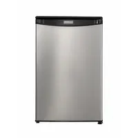 DANBY Refrigerator: Stainless Steel, 4.4 cu ft Total Capacity, 4 Shelves, Energy Star Certified (MPN DAR044A4BSLDD)