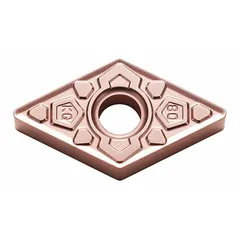 This diamond indexable turning insert is designed for precision machining of non-ferrous materials, composites, and abrasive plastics. It is suitable for turning, facing, and boring operations where wear resistance and consistent edge quality are required.