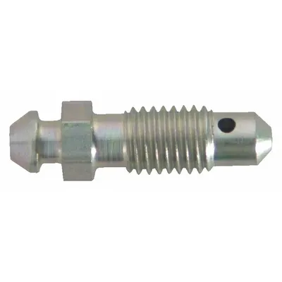 SUR&R Brake Bleeder Screw: Brake Bleeder Screw, 1/4"-28 Thread Size, Steel, 5 Pieces - Hydraulic Brake Line Accessories