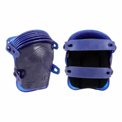 These WESTWARD knee pads feature a plastic cap and foam padding to reduce pressure on the knees during kneeling tasks. They are secured with two rubber straps and a button closure. Suitable for use in flooring, tiling, construction, and maintenance applications. Contains latex.