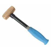 Mallet: Steel Handle, 2 lb Head Wt, 1 1/2 in Dia, 3 1/2 in Head Lg, 12 in Overall Lg (MPN AM2BRCG)