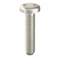 Tamper Resistant Screw: #8-32 Thread Size, 3/4 in Lg, Stainless Steel, Plain, Pan, Spanner, 25 PK (MPN 121130)