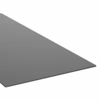 ABS Sheet: 0.1875 in Thick, 12 in x 4 ft, Opaque, Black, 6,000 psi Tensile Strength, 12 kJ/m2 (MPN 1ZBT1)