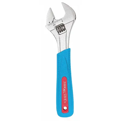 CHANNELLOCK Adjustable Wrench: Alloy Steel, Chrome, 6 in Overall Lg - General Purpose Adjustable Wrenches