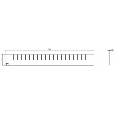 OEM Divider: 2 3/4 in Overall Ht - Dividers for Approved Vendor Modular Drawer Cabinets