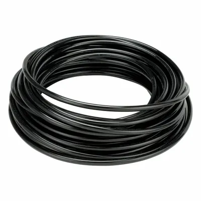 PARKER Standard Polyurethane Tubing, 3/8 in ID x 1/2 in OD, 100 ft, Black