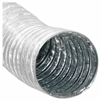 BAILEIGH INDUSTRIAL 4 in x 8 3/16 ft Heat Resistant Dust Collection Hose - Hoses for Metal Dust Collectors
