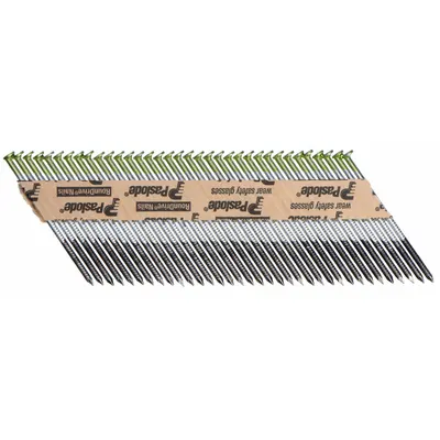 PASLODE Framing Nails,2" L,Galvanized,PK1000: Framing Nails, Offset Round, Ring - Collated Framing Nails