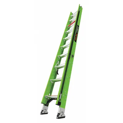LITTLE GIANT Extension Ladder: 20 ft Ladder Size, Fiberglass, 375 lb Load Capacity - Non-Conductive Fiberglass Extension Ladders