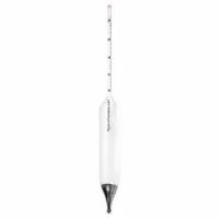Alcoholometer: Alcohol Proof Plain Form, 90/110% Range, 0.2% Scale Divisions, Glass (MPN 6613-L)