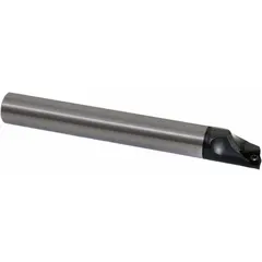 Indexable boring bar with positive rake geometry and right-hand cutting direction. Designed for internal turning operations to enlarge and finish pre-drilled holes. Uses indexable inserts for efficient chip evacuation and precise diameter control in metalworking applications.