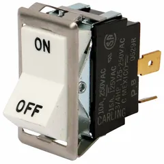 OEM replacement rocker switch for Blodgett ovens. Provides on/off control function. Used in commercial cooking equipment for power switching.