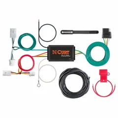 This 4-way flat plug is designed for trailer lighting connections in 12 VDC systems. It features an IP67-rated dust cover for protection against dust and water ingress. Suitable for utility trailers and light-duty towing applications.