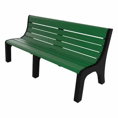 ULTRASITE Newport Vandal Resistant Resinwood Bench - Vandal Resistant Resinwood Benches
