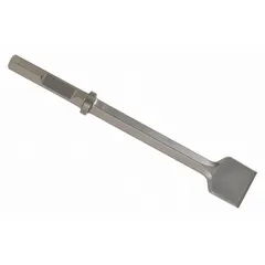 Chisel bit for breaker and demolition hammers with a 1 1/8-inch shank diameter and 20 1/2-inch overall length. Designed for chiseling concrete, block, and brick in heavy-duty breaking applications.