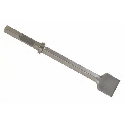 BOSCH Breaker and Demolition Hammer Chisel: 3 in Head Wd, 20 1/2 in Overall Lg - Chisel Bits for Breaker & Demolition Hammers